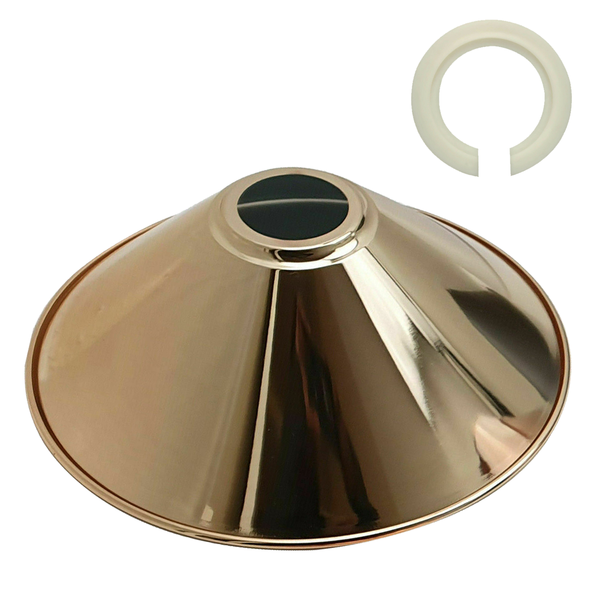 Modern Metal French Gold Easy Fit Cone Shape Lampshade~1100