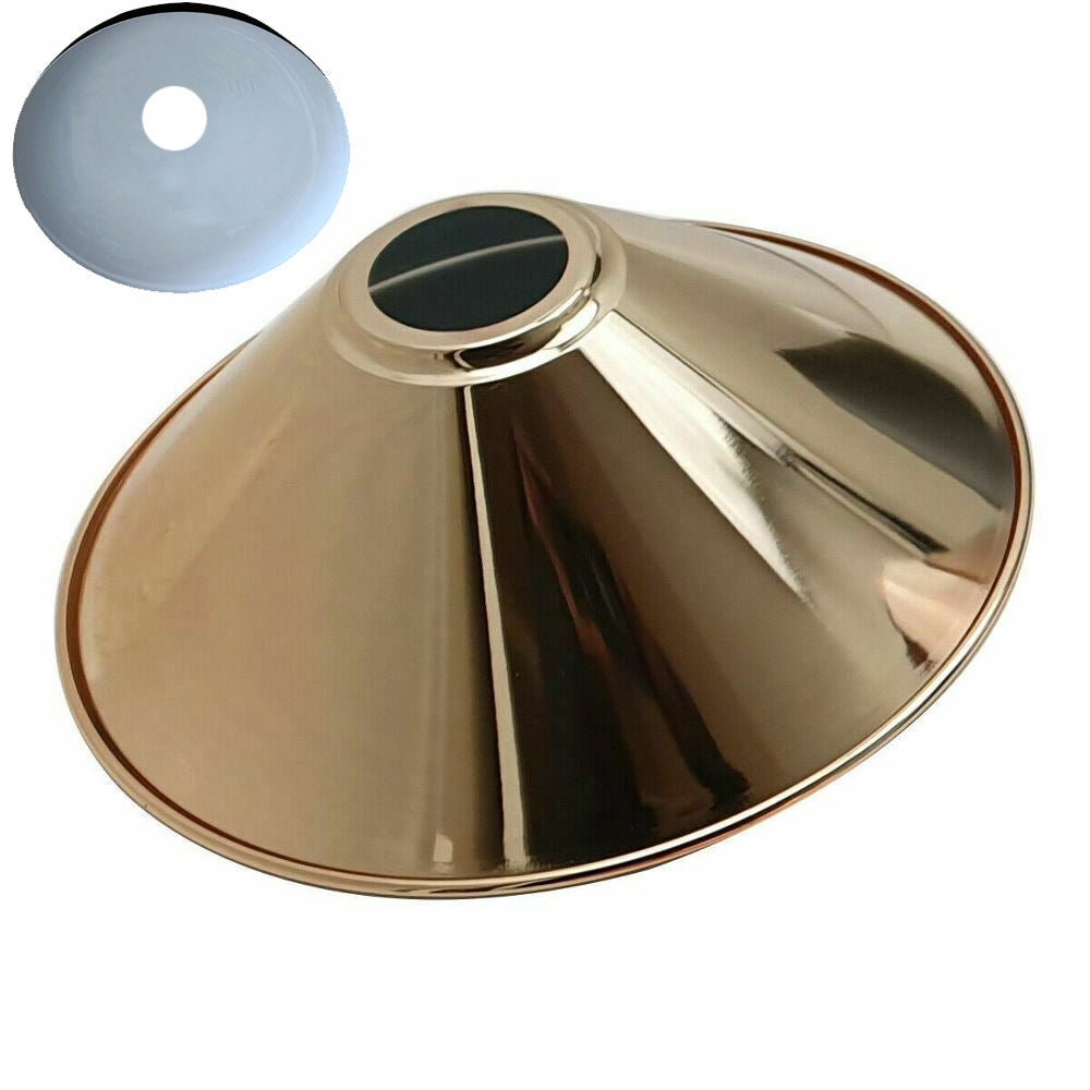Modern Metal French Gold Easy Fit Cone Shape Lampshade~1100