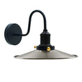 Satin Nickel Wall Light Lampshade Modern Industrial Wall Lamp~1574