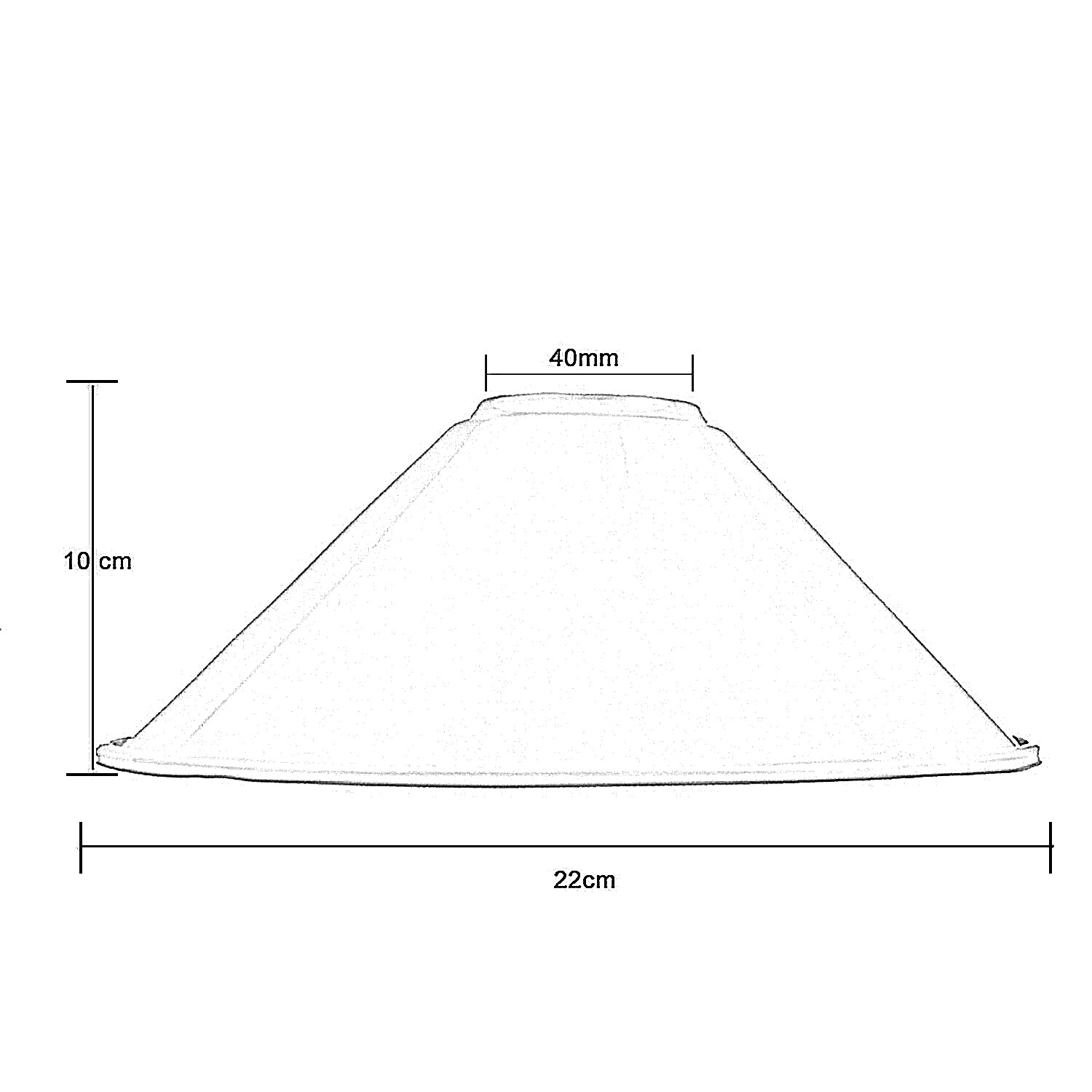 Modern Metal French Gold Easy Fit Cone Shape Lampshade~1100